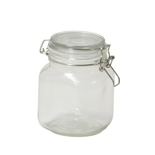 キャレ角型ガラス保存瓶 1.0L