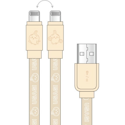 グルマンディーズ CK-36C ちいかわ Lightning対応 同期＆充電ケーブル うさぎ ●キャラクターデザインのLightning対応ケーブルです。&nbsp;【仕様】データの同期と充電が可能です。：ケーブル長1.2mです。