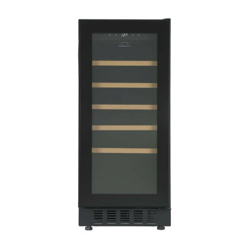 フォルスタージャパン FJP-88GS(BK) ワインセラー 33本収納 右開き ビルトイン可 スライドラック 冷気強制循環式 ブラック
