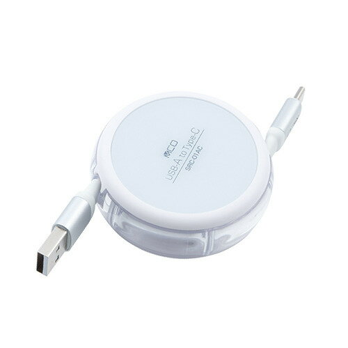 【エントリー特典 ポイント進呈 11/27 1：59まで】ナカバヤシ SRC-01ACW からみにくいコードリール USB..