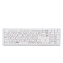 【エントリー後購入で通常P1倍+特典P9倍!GET】ナカバヤシ FKB-U250W 有線静音フルキーボード メンブレン 日本語109キー Windows対応 ホワイト(2)