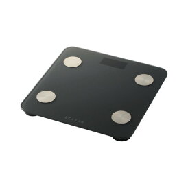 【推奨品】エレコム HCS-BTFS01BK 体組成計 Bluetooth BMI 内臓脂肪レベル 測定可 専用アプリ ブラック