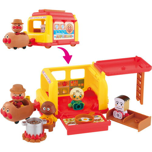 【エントリー特典 ポイント進呈 11/27 1：59まで】バンダイ アンパンマンはじめてハウスドールセット わくわくキャンピングカー