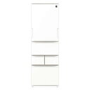 【無料長期保証】シャープ 冷蔵庫 408L 左右付替 5ドア 幅60cm プラズマクラスター シャキット野菜室 節電25モード SJ-XW41P-W ホワイト系 2025年製(2)