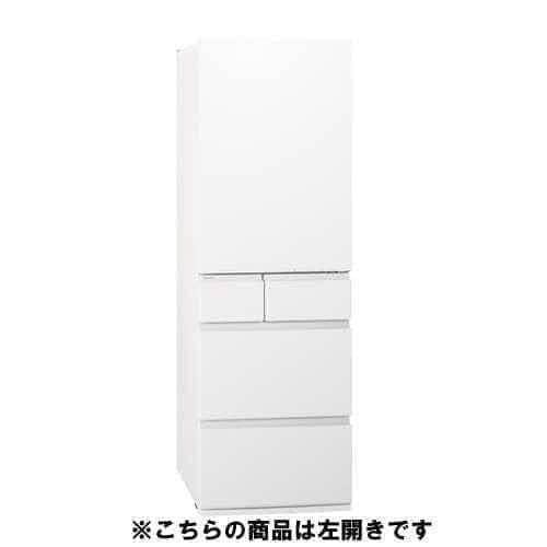 【無料長期保証】パナソニック 冷蔵庫 457L 左開き 5ドア 幅60cm サクッと切れる微凍結 ナノイーX NR-E46HV2L-W ホワイト系