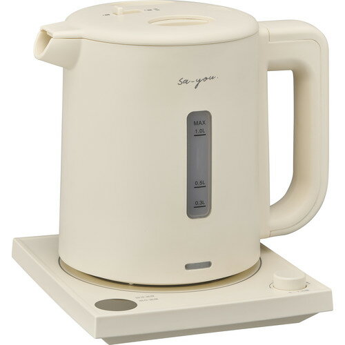 DOSHISHA EKZ-102MSI 白湯専科 電気ケトル 1L アイボリー