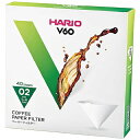 HARIO VCF-02-40W V60用ペーパーフィルター02W 40枚入り V60 ホワイト
