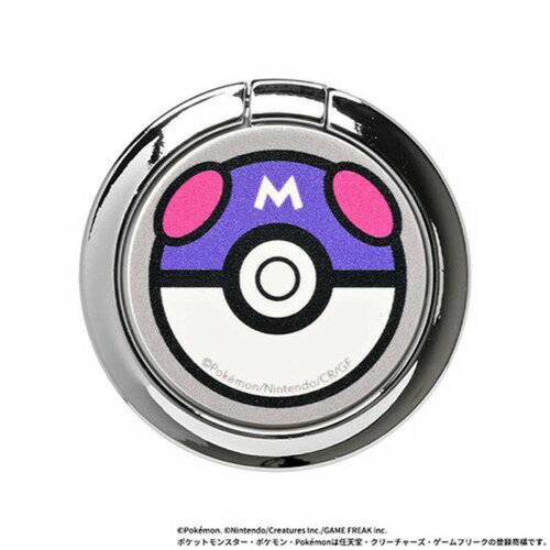 HAMEE ポケットモンスター／ポケモン iFace Finger Ring Holder フラットタイプ iFace マスターボール 41-972519