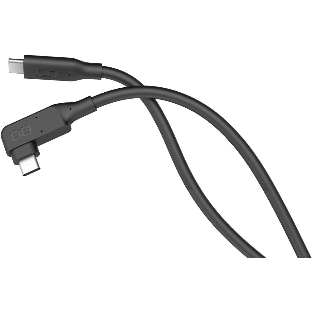 CIO CIO L字型シリコンケーブル CtoC 240W 1m ブラック CIO-SLL240W-CC1-BK