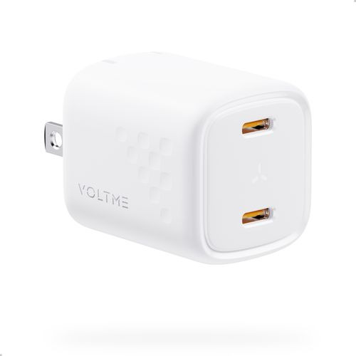 共栄物産 V2096 USB急速充電器 Revo 30 Duo C＋C USB PD対応 30W USB-C×2ポート 折りたたみ式プラグ ホワイト
