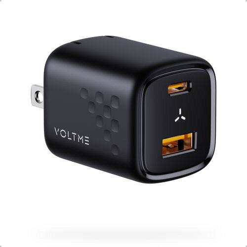 共栄物産 V2097 USB急速充電器 Revo 30 デュオ USB PD対応 30W USB-C×1／USB-A×1 折りたたみ式プラグ ブラック発売日：2024年5月下旬●iPhone向け：iPhone 13/12シリーズにフルスピードの30W出力が対応します。●HelixDuo 充電：iPhone 13とiPadを同時に最速で充電出来ます。●VDynamic （VD）スマート充電チップは、電力効率の高い設計を実現し、あらゆる接続機器への充電を最適化し、充電スピードを確保するうえ、省エネルギー効果を実現します。&nbsp;【仕様】本体寸法：44×37×33mm質量：54g入力：AC100-240V-0.8A（最大）出力：USB-C 3.3〜11V＝3A（PPS） /5V＝3A /9V＝3A/12V＝2.5A /15V＝2A 20V＝1.5A （最大30W）タイプ：TypeC+TypeAポート数：2