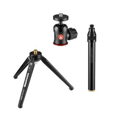 【ショップポイント最大10倍★スーパーSALE】マンフロット 209492LONG-1 テーブルトップ三脚キット MH492-BH付き ブラック