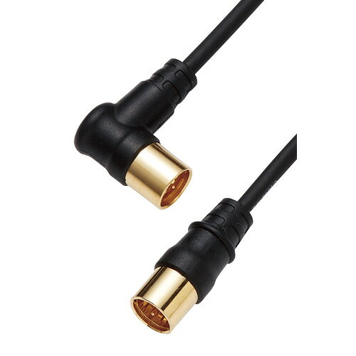 エレコム 2JW3SLSB(B) アンテナケーブル 3m 2K4K8K(3224MHz)対応 2C 3重シールド 金メッキプラグ L型-ストレート ブラック ●既存の2K放送から4K・8K(3224MHz)放送まで対応した製品です。壁のテレビ端子とテレビやレコーダーなどの接続に最適な、接続ケーブルです(3m)ワンタッチ式のL型プラグとストレートプラグを採用。細くて取り回しがしやすい2Cケーブルです。プラグ部分は金メッキで接触不良を防ぎます。ケーブル色 ブラックタイプ。●高シールド低損失ケーブル採用により2K・4K・8K放送に対応。●テレビ裏の狭いスペースでも配線しやすい極細ケーブル使用。●片側L型プラグ、片側ストレートプラグ付で狭い場所でもワンタッチで接続できます。●壁のテレビ端子とテレビやレコーダー等の接続に最適です。●3重シールドケーブルとシールドプラグ採用だから妨害波に強い。●金メッキプラグにより接触不良を防ぎます。●ケーブル色、ブラックタイプ。●ケーブル長3m&nbsp;【仕様】周波数帯域：10〜3、224MHz 2K4K8K放送対応ケーブル：2C 3重シールドプラグ：L形プラグ + ストレートプラグインピーダンス：75Ω長さ：3mカラー：ブラック保証期間：1年外観図・規格表：2JW□SLSB(B)(72124)