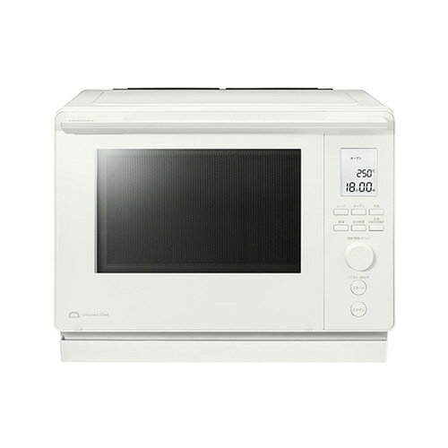 東芝 ER-D100C(W) オーブンレンジ 石窯ドーム 上下ヒーター式 8つ目赤外線センサー搭載 30L ミルキーホワイト発売日：2026年8月3日●上下ヒーター式　スタンダードモデル●食材を選んでスタートするだけでほったらかし！「石窯おまかせ焼き」肉・魚・野菜の本格オーブン料理もかんたんフルオート。●8つ目赤外線センサー＋大型アンテナ食材の表面温度を高精度に測定する「8つ目赤外線センサー」搭載。ワイドな庫内をムラを抑えて加熱する「大型アンテナ」。●庫内まるごと遠赤（扉部を除く）遠赤外線で中までしっかり加熱します。●「簡単ボウルパスタ・カレーplus」搭載ボウルにお好みの市販ソースと具材を入れて時短調理！●レンジ1000W（手動・最大3分）市販のお弁当や食品をあたためる際も、1000Wの高出力ですばやくあたためることができます。●ホワイトバックライト液晶暗いキッチンでも表示が見やすい。&nbsp;【仕様】外形寸法（幅×奥行×高さ）：493×399×378（mm）※ハンドル含まず本体質量：18kg庫内有効寸法（幅×奥行×高さ）：約400×約328×約230（mm）オーブン段数：1段オーブン加熱方式：上：ドームヒーター、下：シーズヒーターオーブン温度調節範囲：100度〜250度センサー種類：ハイアングル赤外線センサー/温度センサー解凍機能：解凍/さしみ液晶表示：バックライト大型液晶表示（ホワイト）メニュー数：98（自動あたためを含み・お手入れを除く）・総レシピ数140庫内コーティング：庫内よごれプロテクト（扉部、底面を除く）ソフトダンパー：無庫内灯：有（LED4段）レンジ出力（最大）：1000Wレンジ出力（手動）：1000W（最大3分）/600・500W連続/200W相当/100W相当年間消費電力量：76.3kWh/年設置条件：背面ピッタリ設置・左右2cm以上（または右を4cm以上）、上方10cm以上　※熱に弱い壁・家電製品・家具・コンセントがある場合は記載寸法以上にすき間をあけて置いて下さい。後方がガラスの場合、温度差で割れる恐れがあるので、20cm以上あけて下さい。