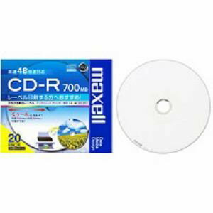 日立マクセル CDR700S.WP.S1P20S 48倍速対応 データ用CD-Rメディア700MB 20枚