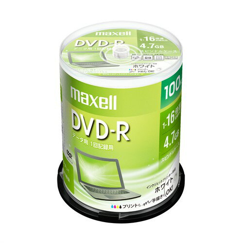 }NZ(Maxell) DR47PWE100SP f[^pDVD-R ЂтzCg[xfBXN 1-16{ 4.7GB 100 XshP[X