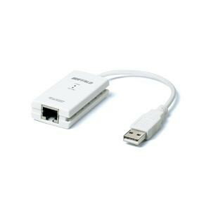 10/100M USB2.0用 LANアダプター (Wii&MacBookAir対応) LUA3-U2-ATX■メーカー：バッファロー■JANコード：4981254649565，型番：LUA3-U2-ATX■LANインターフェース:IEEE802.3u(100BASE-TX)準拠、IEEE802.3(10BASE-T)準拠■ホストインターフェース:USB2.0/1.1■伝送速度(理論値):LANインターフェース:最大100Mbps(100BASE-TX)/最大10Mbps(10BASE-T)、ホストインターフェース:最大480Mbps(USB2.0)/最大12Mbps(USB1.1)■伝送路符号化方式:4B5B/MLT-3(100BASE-TX)、マンチェスターコーディング(10BASE-T)■伝送距離:100m■フローコントロール:Half-Duplex(半二重) バックプレッシャー、Full-Duplex(全二重)、IEEE802.3x■アクセス方式:CSMA/CD■コネクター形状:RJ-45型8極コネクター■パワーマネジメント(ACPI):非対応■Plug&Play:対応■適合ケーブル:100BASE-TX カテゴリー5以上の2対または4対UTPケーブル、10BASE-T カテゴリー3以上 2対または4対UTPケーブル■電源:5.0V(USBより給電)■消費電力:最大1.5W■消費電流:最大300mA■外形寸法:W33×H63×D16mm(突起部・ケーブル部を除く)■重量:約40g■動作環境:温度5?35℃、湿度10?80%(結露なきこと)■取得規格:VCCI ClassB、RoHS対応10/100M USB2.0用 LANアダプター (Wii&MacBookAir対応) LUA3-U2-ATX