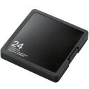 エレコム CMC-SDCPP24BK SD/microSDカードケース プラスチックタイプ ( SD:12枚 / microSD:12枚収納可能 ) ブラック(2)