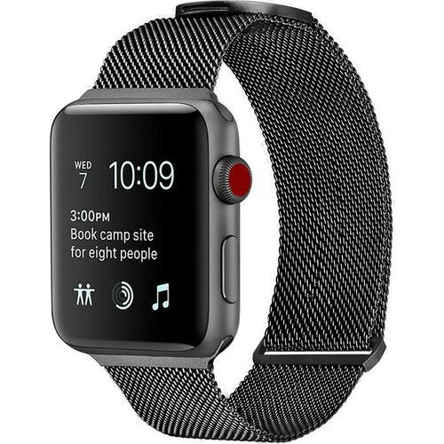 ロイヤルモンスター RM3799BK Apple Watch用メッシュメタルバンド ブラック