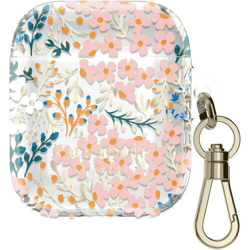 kate spade new york KSAP-001-MFLR Air pods Pro( 2nd／1st ) ケース Multi Floral／Clear 花柄／クリア