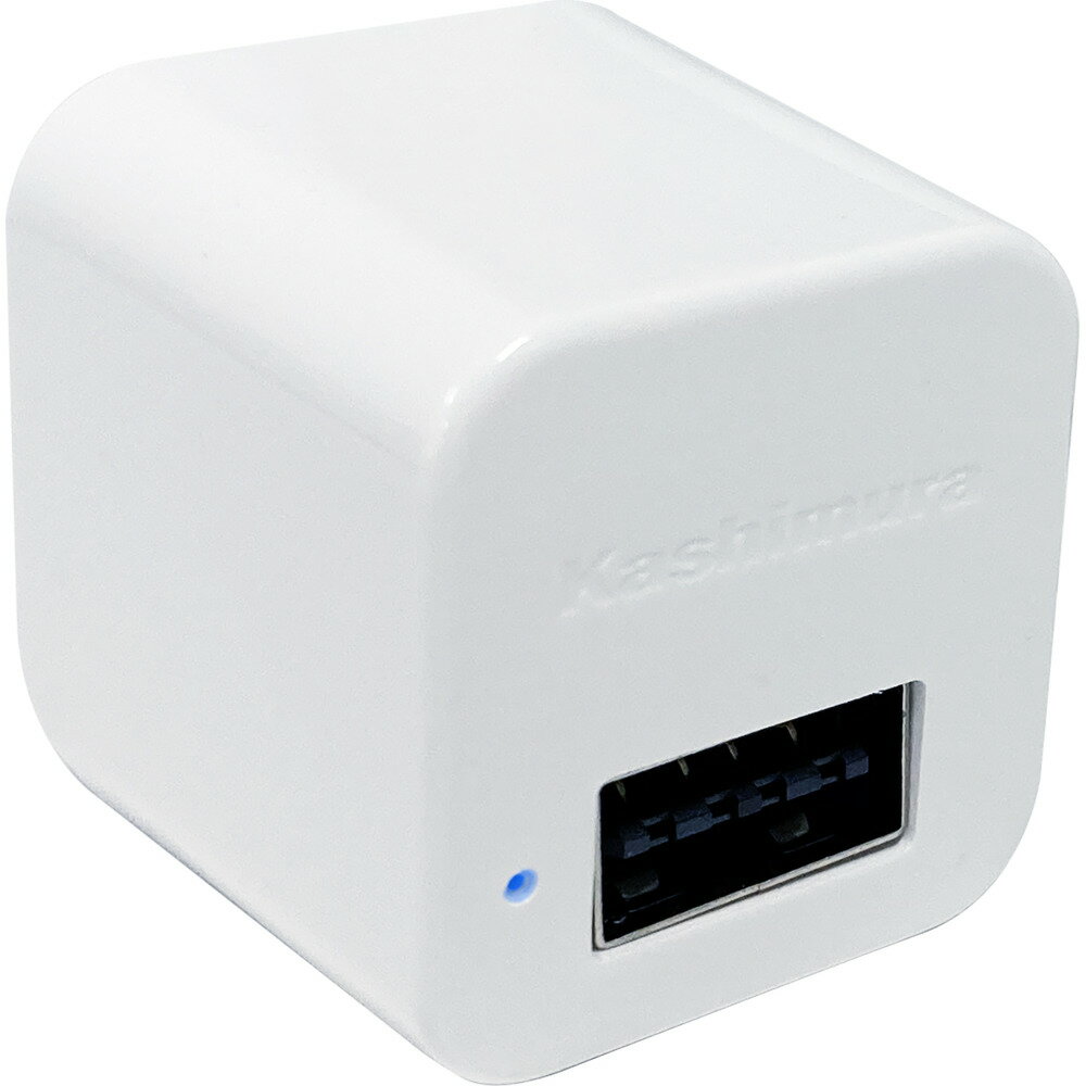 カシムラ　AC-025 AC-USB-1A リバーシブル WH　AC-025