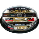 RiDATA BDRE260PW2X10SPA 繰り返し録画用BD-RE(DL) 10枚パック （スピンドル）