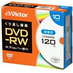 Victor(rN^[) VHW12NP10J2 JԂ^p DVD-RW 2{ v^Ή 10 P[X
