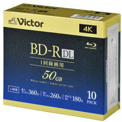 Victor VBR260RP10J5 rfIp 6{ BD-R DL 10pbN 50GB 260