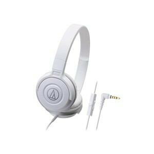 ATH-S100iS WH スマートフォン用ポータブルヘッドホン ホワイト