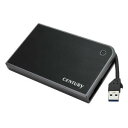 センチュリー CMB25U3BK6G MOBILE BOX USB3.0接続 SATA6G 2.5 HDD/SSDケース ブラック＆グレー●2.5"SATA HDD&SATA SSDも使用できるHDDケース！（7mm厚HDD/SSD用固定クッション付属）●携帯に便利な収納式USBケーブル！●工具いらずの簡単HDD/SSD組み込み●接続状態がわかる2モードLED機能搭載！●高速USB3.0接続！UASPモード対応でさらに高速！【 仕様 】 インターフェースデバイス側：SATA I / II / 3.0 / 1.5Gbps / 3.0Gbps / 6Gbpsホスト側：USB3.0USBケーブル長約40mm（USBコネクタ除く）サイズ幅133mm×高さ16mm×奥行80mm（突起部含まず）重量86g（ドライブ含まず）対応機種【Windows】・USB3.0インターフェイスポートを搭載したPC/AT互換機 （USB3.0モード動作時） ・USB2.0インターフェイスポートを搭載したPC/AT互換機 （USB2.0モード動作時） ・CPUクロック 2GHz/メインメモリ1GB以上【Macintosh】・USB3.0インターフェイスポートを搭載したIntel Mac（USB3.0モード動作時）・USB2.0インターフェイスポートを搭載したIntel Mac（USB2.0モード動作時対応OSWindows 8 / Windows 7 / Windows Vista / Windows XP（32bit）Mac OS 10.9 / 10.8.5 / 10.7.5 / 10.6.8製品内容CMB25U36G本体7mm厚HDD/SSD固定用クッション取扱説明書/保証書