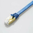 LD-TWSFT/BM20 ツメ折れ防止フラットLANケーブル(Cat7対応) 2.0m ブルーメタリック