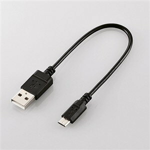 쥳 U2C-JAMB015BK USB2.0֥(A-microB) 0.15m