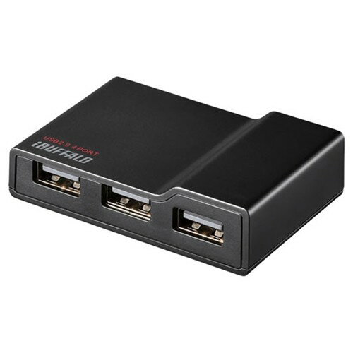 バッファロー BSH4A11BK USB2.0TV／PC対応セルフパワー 4ポートハブ ブラック