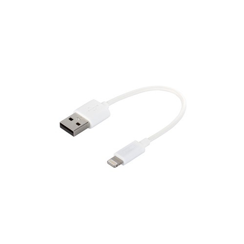 バッファロー BSIPC11UL01TWH iPone／iPad対応 USB2.0ケーブルA to Lightning MFi認証 0.1m ホワイト
