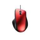 バッファロー BSMLU300RD 有線レーザー式マウス 静音/5ボタン レッド