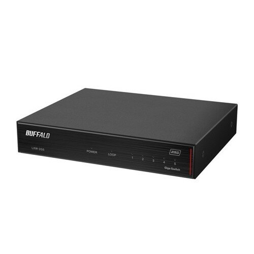 【P10倍ENJOYキャンペーン★エントリー対象ショップ】BUFFALO LXW-2G5 スイッチングハブ ブラック