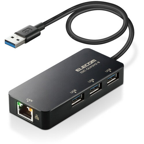 쥳 EDC-GUA3H2-B LANץ ͭ A Giga USBϥ (USB-A3Windows Macб ֥å