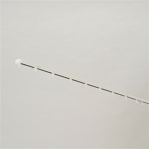 【エントリーでポイント10倍★進呈10/9 1:59まで】伸縮式カーテンレール E202 ホワイト シングル1.1~2.0