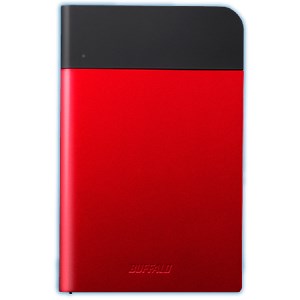 【エントリー＆購入で期間限定★最大8000ポイントを進呈】バッファロー HD-PZN1.0U3-R ICカード対応MILスペック 耐衝撃ボディー防雨防塵ポータブルHDD レッド 1TB