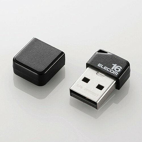 エレコム MF-SU2B16GBK 超小型USB2.0USBメモリ 16GB 1