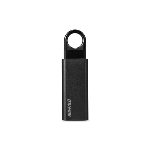 バッファロー RUF3-KS64GA-BK オートリターン機構搭載 USB3.1(Gen1)/USB3.0対応USBメモリー ブラック 64GB