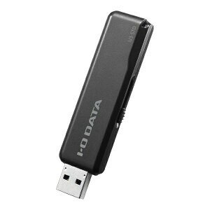 IOデータ U3-STD16GRK USBメモリ ブラック 16GB USB3.1 USB TypeA スライド式
