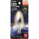 【ポイント最大5倍超ポイントアップ祭・要エントリー7/15まで】ELPA LDC1CL-G-E12-G316 LED装飾電球 シャンデリア球形 E12 クリア電球色