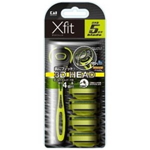 【P10倍ENJOYキャンペーン★エントリー対象ショップ】貝印 xfit替刃4個入スリムパック 【P10倍ENJOYキャンペーン★エントリー対象ショップ】貝印 xfit替刃4個入スリムパック