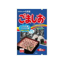 ※画像はイメージです。パッケージデザイン等は予告なしに変更されることがあります。※メーカーの欠品や製造中止により納期遅延、またはお届けできない場合がございます。丸美屋食品工業 丸美屋 ごま塩 スティック 3gX15本 発売日：2004年8月1日●お弁当などに手軽に携帯できるスティック袋。使いきりで便利な15本入りです。　中身：伯方の塩100％に海藻カルシウムをプラスして、健康感をアップ！ パッケージ：おむすび＆赤飯のシズル写真で、使用食シーンを強力にアピール。 リニューアルのポイント：旧4．5gX10本を3．0gX15本へ変更。全体量はそのままで、1本がさらに使いやすい量になった。使いきりをすすめて、新鮮さをアップ。