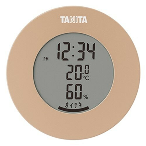 タニタ TT-585 デジタル温湿度計 ライトブラウン