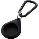 【エントリー後購入で通常P1倍+特典P9倍!GET】エレコム AT-SCKBK AirTag用アクセサリ カラビナ付シリコンケース ブラック