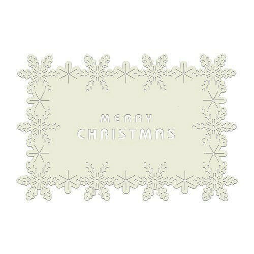 【在庫限り】テーブルを彩るランチョンマット クリスマス ホワイト