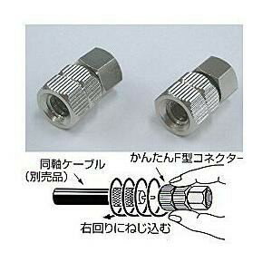 【エントリー特典 ポイント進呈 11/27 1：59まで】日本アンテナ F-4S-SP 4CFBケーブル用コネクター