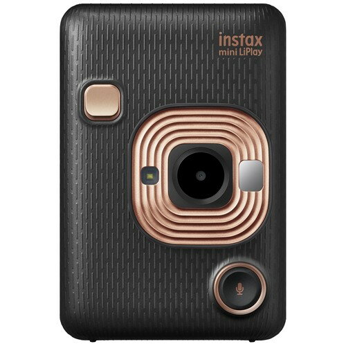 富士フイルム INSMINIHM1ELEGANTBLACK ハイブリッドインスタントカメラ instax mini LiPlay  エレガントブラック